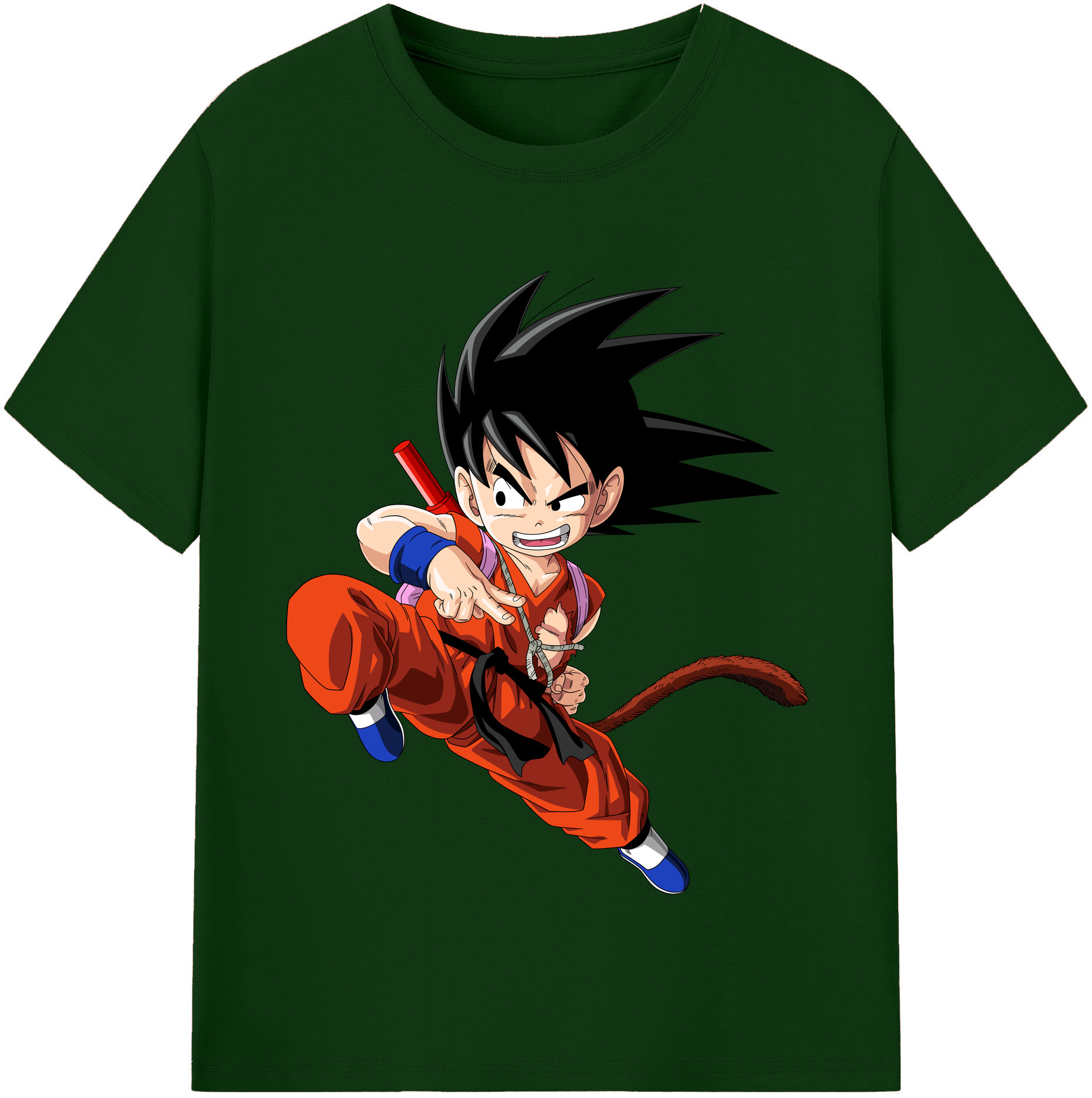 （画像用） ドラゴンボール 孫悟空（そん ごくう）Son Goku カカロット DRAGON BALL Kakarotto 綿100％半袖Tシャツ（フロントプリント）